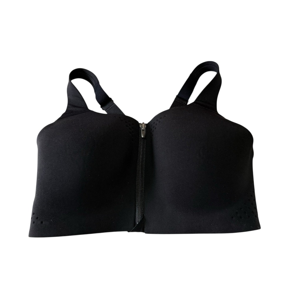 Victoria's Secret Black‎ 34D Wire Free Front Zip Sports Bra
